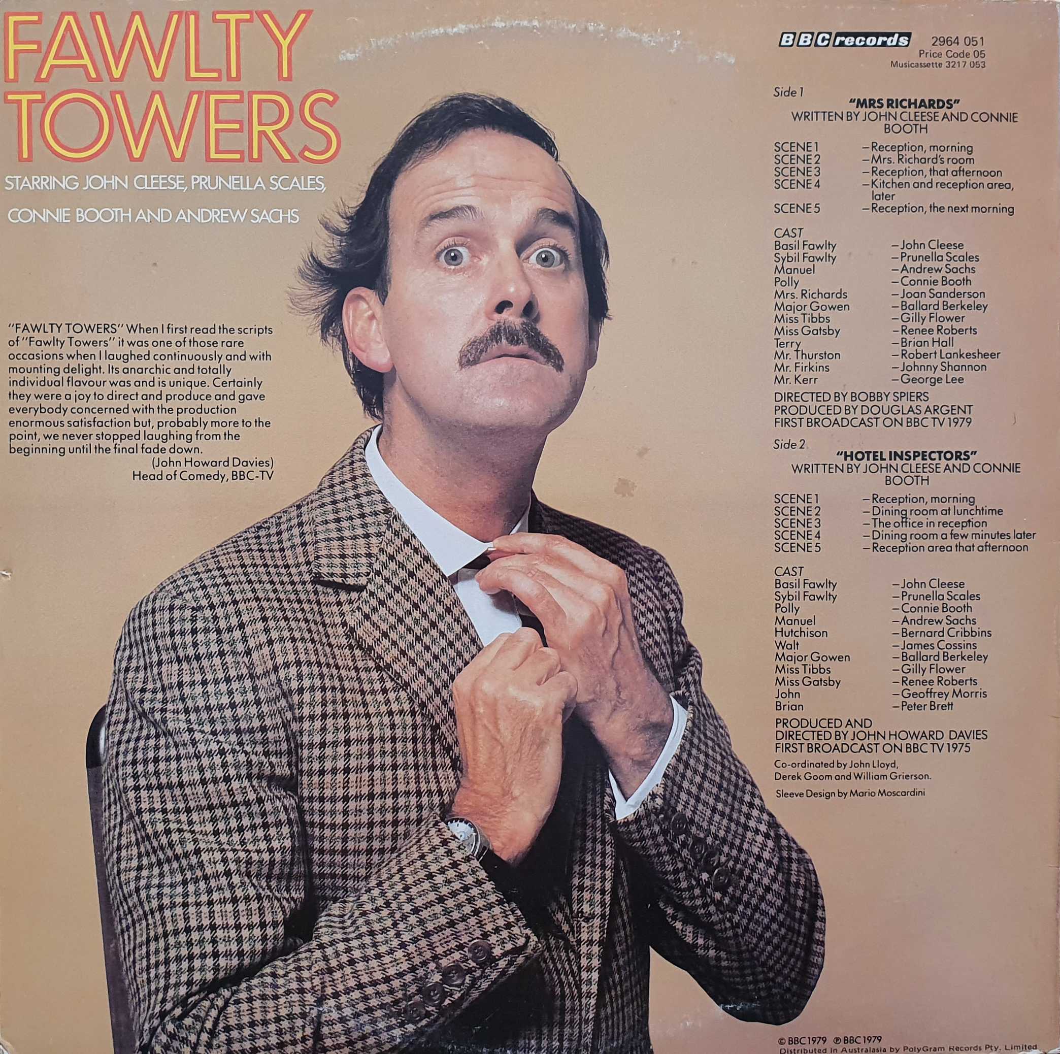 Picture of 2964 051 Fawlty Towers by artist John Cleese / Connie Booth from the BBC records and Tapes library